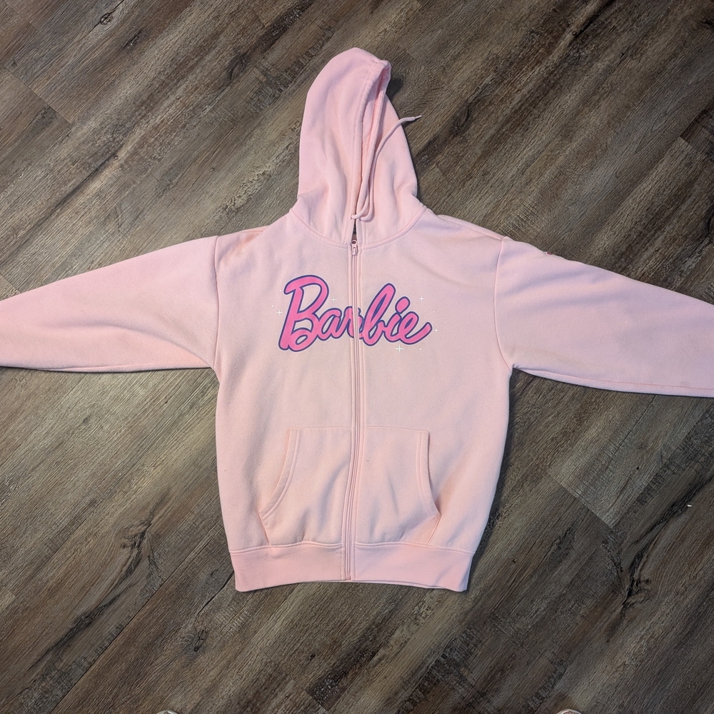 Barbie Adult Pink Hoodie Size Large